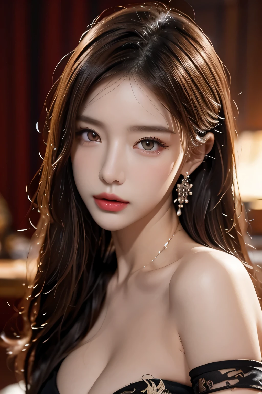 High-quality work,Realistic works,Super premium graphics,8K HD CG works,high quality graphics,High-definition and exquisite CG works,10x pixels,Ultra-fine details:1.1,Advanced technical details:1.1Realistic photo effects,Interior lighting effects:1.5,natural soft light:1.5. Light effect(Virtual light effects:1.8),ultra high resolution,shining dress,sliver long hair,silber hair,transparenthair,high detailed hair(Quality hair details:1.1)Clear eyes,Double eyelids look good,Sharp eye makeup, Create exquisite eyelash makeup, tthin eyebrows, Ultra-detailed eyes,a tall nose, lovely red lips, rosey cheeks, With delicate makeup on her face , pretty face, The face shape is perfectly proportioned,(Advanced facial details:1.1)beauty,centered,looking at the camera,approaching perfection,dynamic, in the cyberpunk city, looking at viewer, moonlight,highly detailed,digital painting,artstation,concept art,smooth,sharp focus,illustration,art by Carne Griffiths and Wadim Kashin . energetic brushwork, bold colors, abstract forms, expressive, emotional, official art,unity 8k wallpaper,ultra detailed,beautiful and aesthetic,masterpiece,best quality,(zentangle, mandala, tangle, entangle),(fractal art:1.3),1girl,medium breasts,extremely detailed,dynamic angle,((cowboyshot)),the most beautiful form of chaos,elegant,a brutalist designed,vivid colours,romanticism,by james jean,roby dwi antono,ross tran,francis bacon,michal mraz,adrian ghenie,petra cortright,gerhard richter,takato yamamoto,ashley wood,atmospheric,ecstasy of musical notes,streaming musical notes visible,,Women's artwork,Dress full body video,Realism,Amazing Cleavage,My eyes are very bright today