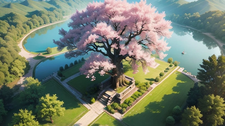 wishing tree bird's eye view ancient china medieval roman