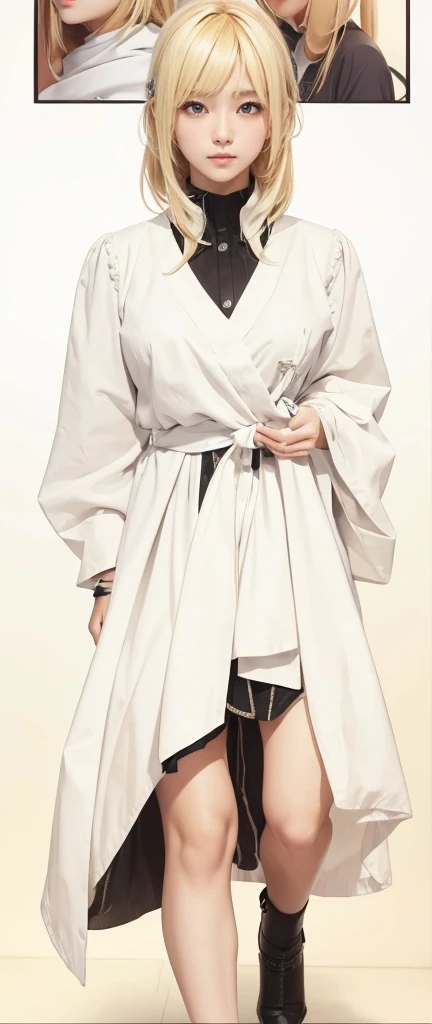 1girl with blonde hair wearing white cloth,8k,high resilution,drtailed,unreal engune,masterpiece