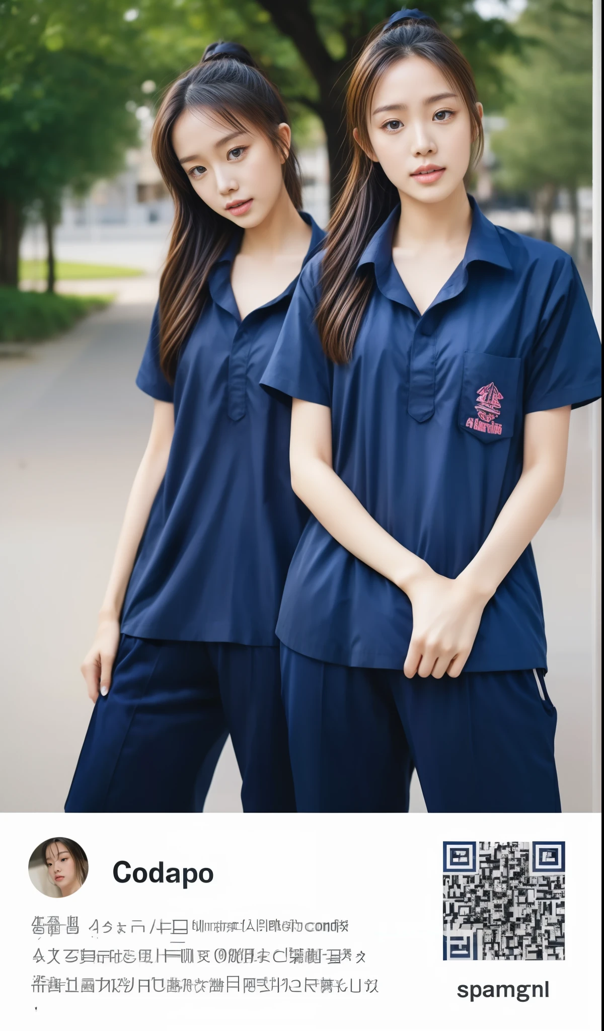 (best quality,10,10,height,Masterpiece:1.2),Special details,(realistic,Realistic picture,Realistic photos:1.37),1 Cute girl in the kitchen,shiny, skin shiny,only,smile softly,BDclothelue shirt:1.3)),short sleeve,shirt, Long pants.,(navy_long_track pants:1.1), ((Kitchen Background)),Dynamic angle,excited,Face focus,dynamic poses,from behind,focus on ass,Masterpiece, best quality, ultra realistic, Too many details, 8k resolution, raw photos, Sharp focus, ((Navy blue shirt:1.1)), short sleeve, long route, perfect body, 2 mature women, 18 years old, Cinema-grade lighting system,blue sweatpants,exercise cloth,correct anatomy,perfect body, correct body, Sharp face, Correct body anatomical, full body, realistic gestures, long-haired, realistic poses,Wear long shorts...........................,The legs are long.,Good shape,carved girl, Slender figure, model, Good shape, beautiful body,blue sweatpants, two girls kissing