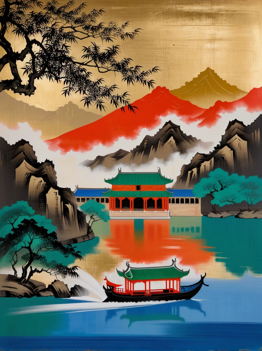 That mysterious night recently,
In the twilight
It is the most romantic picture
That dark night
A moon inlaid with tenderness
Illuminates the surrounding clouds
This dark night cloud
It is a mural painting of the Mogao Caves
Cleansing the inner stream
Take a sip of osmanthus wine,
That osmanthus was not cut by Wu Gang
Make a poem to chant the Mid-Autumn Festival
Can that poem make Chang'e smile?
The silent and deep Guanghan Palace
You may wish to take in the displaced people of the world