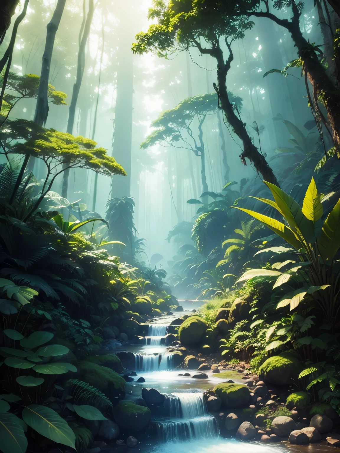 rainforest, ultra detailed, high quality, 8k resolution