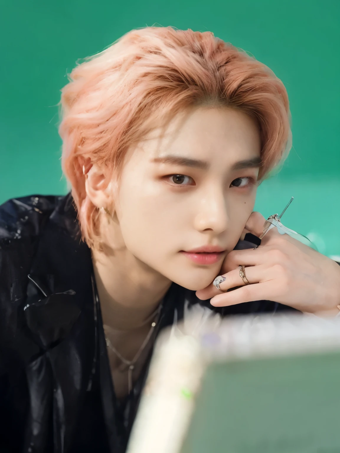 un primer plano de una persona con un anillo en el dedo, Cai Xu Kun, Jung Jaehyun, kim doyoung, jinyoung shin, delicate androgynous prince, yanjun chengt, inspirado en Yanjun Cheng, foto de perfil en la cabeza, hyung tae, beautiful androgynous prince, kim taejin, jia, todos del grupo nct, sha xi