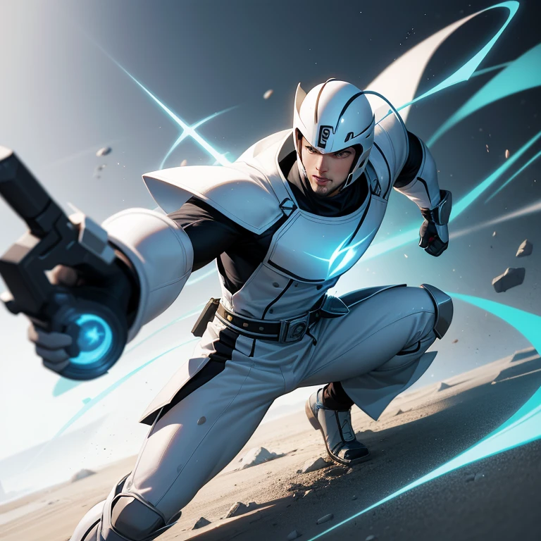 Tommy Oliver White Ninja Ranger, concept art, 4k