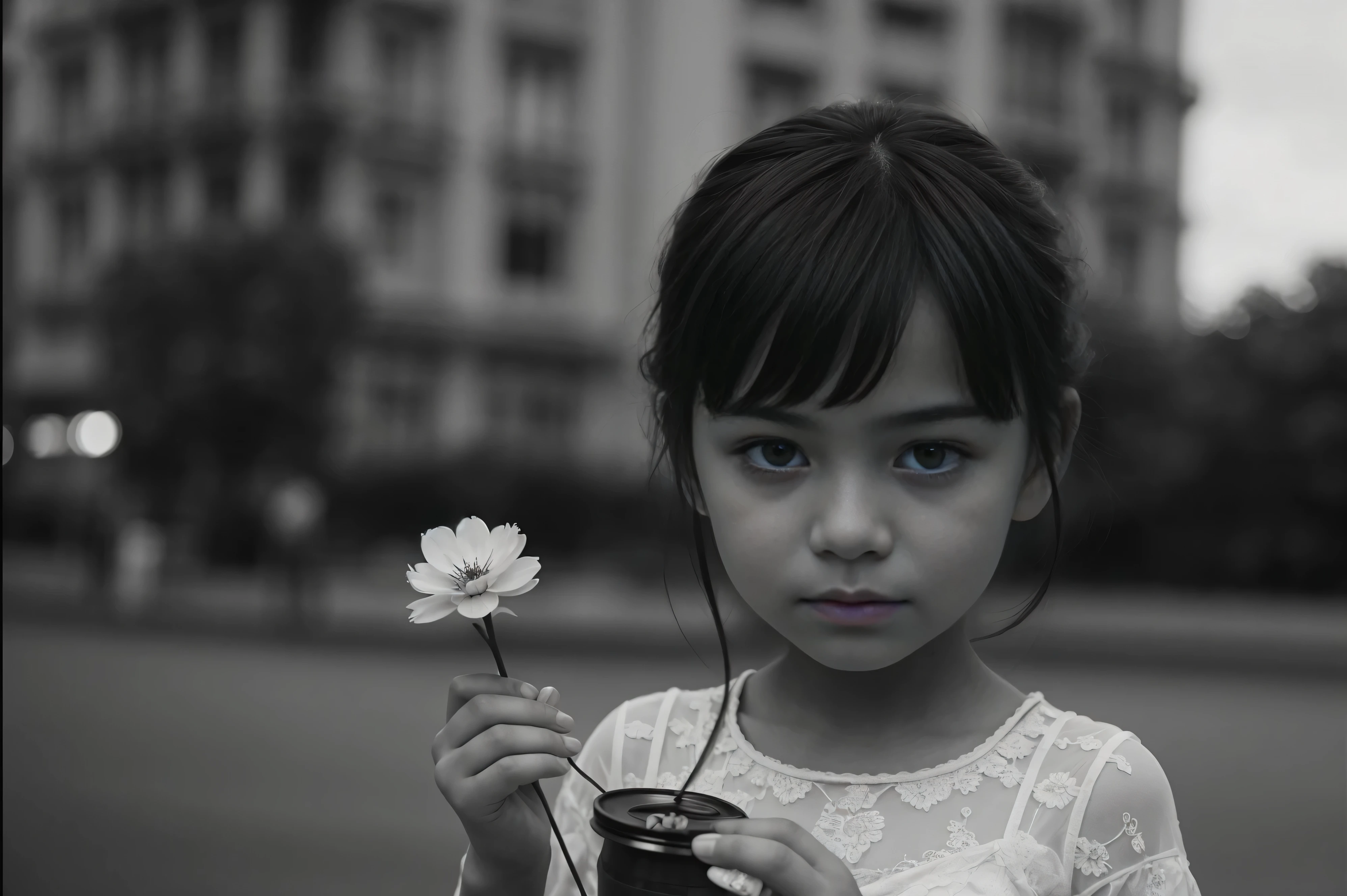 Humanistic Photography,A girl holding a small white flower,emotion,35 mm,
Sebastiao Salgado,Hasselblad X1D,Peter。Lindbergh,(masterpiece,top quality,
best quality,official art,Beautiful and aesthetic:1.2)