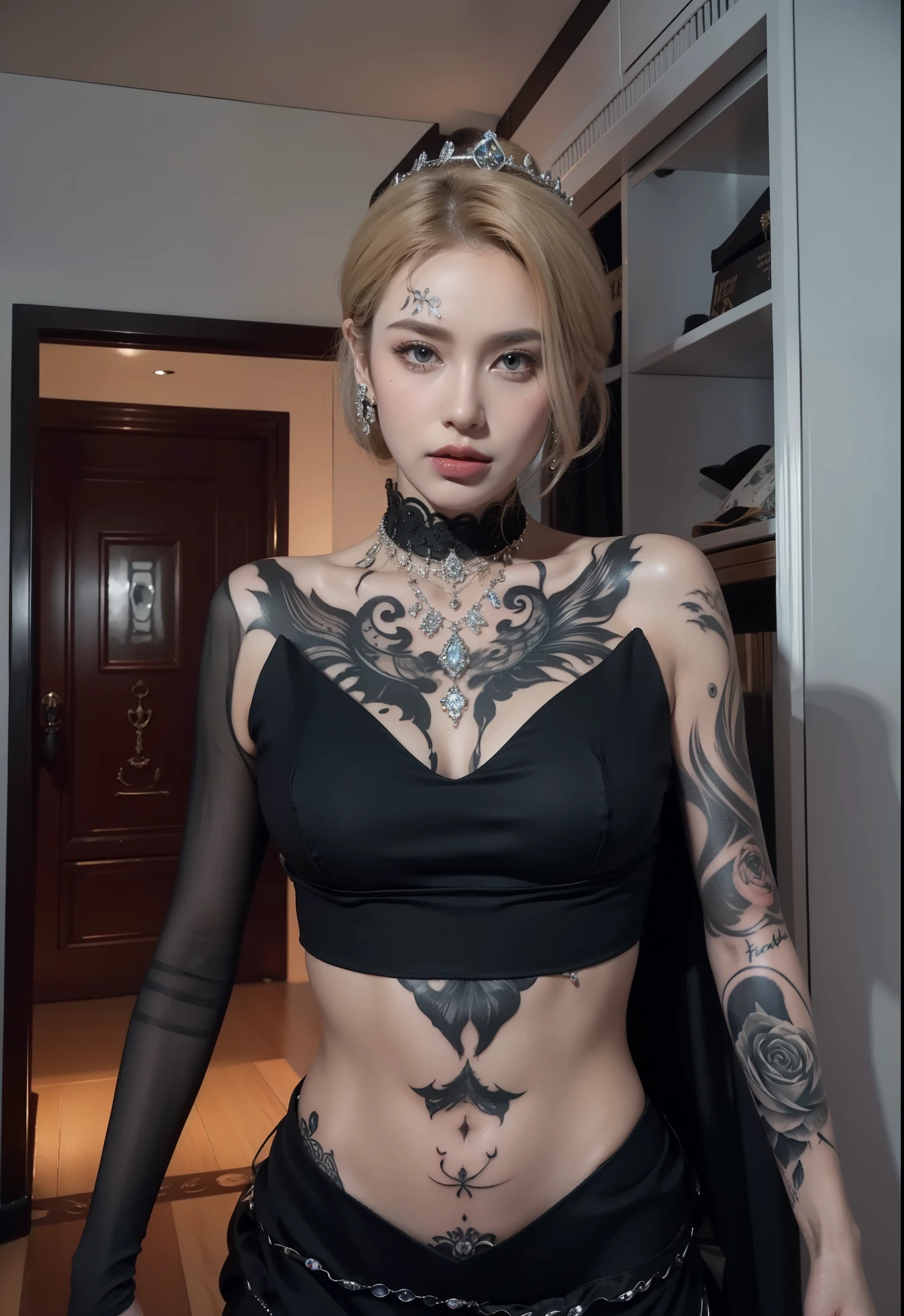 Detailed image quality,pandora witch,wing, succubus theme,堕落Angel,Excellent,scary,secret horror,tentacle,have eyes,uncanny valley effect,little beast blood moon,skeleton,vampire,Hellfire,dark queen,Angel,magician magic witch,black tattoo(whole body),The tattoo is very three-dimensional,Gorgeous and intricate tattoo designs,tattoo queen,Umbilical nail