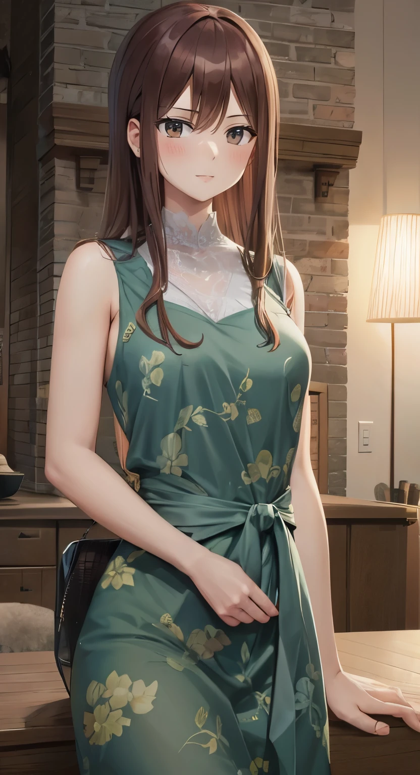 Beautiful, Sexy lady, beauty smile, blush on.