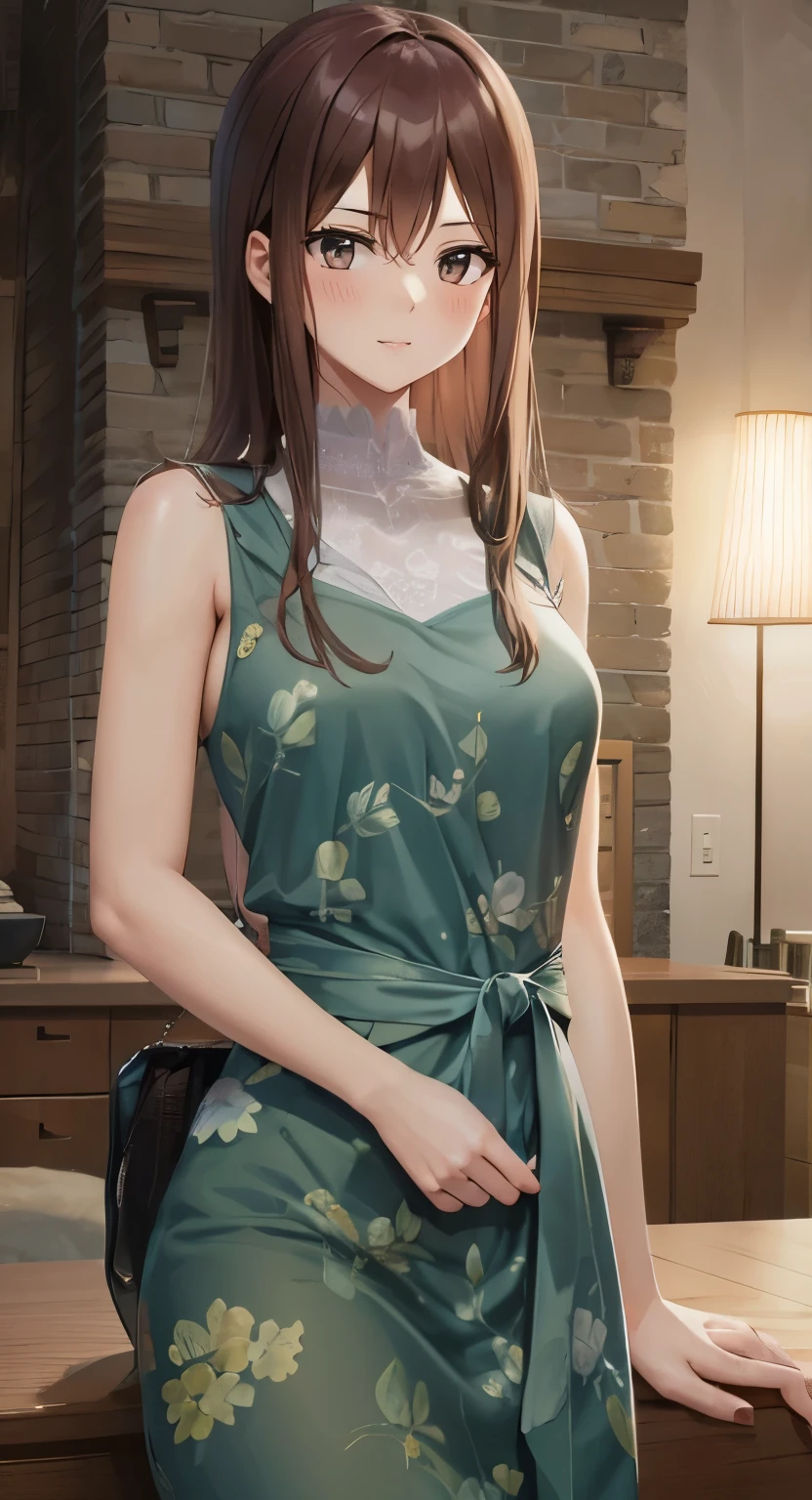 Beautiful, Sexy lady, beauty smile, blush on.