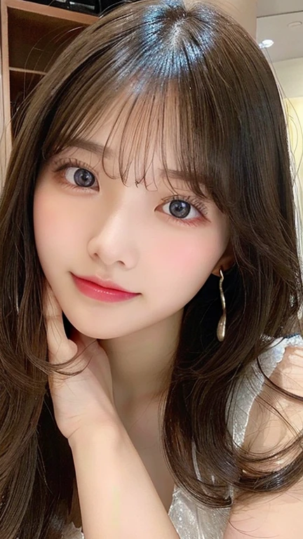 table top, highest quality, shape, Super detailed, finely, High resolution, 8k wallpaper, 完璧なダイナミックな構shape, beautiful and detailed eyes, Spring Dresses,medium hair, small breasts, natural color lip, random sexy pose、20 year old girl、midnight、Beautiful and dense face、perfect and beautiful face,Big eyes、Raw photo、Spread your arms and legs wide、Express your best mood with your whole body、beautiful and detailed eyes、small face、beautiful duplex、slim face and style,blur the background