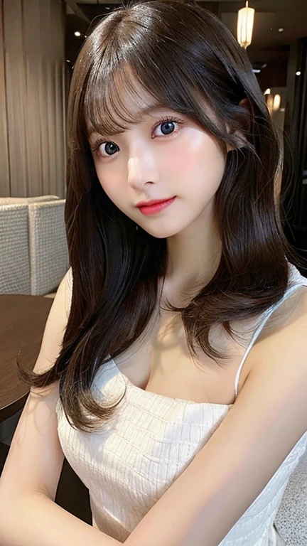 table top, highest quality, shape, Super detailed, finely, High resolution, 8k wallpaper, 完璧なダイナミックな構shape, beautiful and detailed eyes, Spring Dresses,medium hair, small breasts, natural color lip, random sexy pose、20 year old girl、midnight、Beautiful and dense face、perfect and beautiful face,Big eyes、Raw photo、Spread your arms and legs wide、Express your best mood with your whole body、beautiful and detailed eyes、small face、beautiful duplex、slim face and style,blur the background