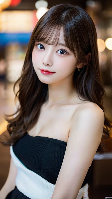 table top, highest quality, figure, Super detailed, finely, High resolution, 8k wallpaper, 完璧なダイナミックな構figure, detailed and beautiful eyes, ladies fashion fall,medium hair,small breasts natural color lip, bold sexy pose,Harajuku、20 year old girl、cute、sexy shot looking at camera