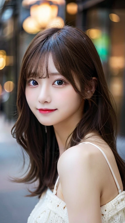 table top, highest quality, figure, Super detailed, finely, High resolution, 8k wallpaper, 完璧なダイナミックな構figure, detailed and beautiful eyes, ladies fashion fall,medium hair,small breasts natural color lip, bold sexy pose,Harajuku、20 year old girl、cute、sexy shot looking at camera