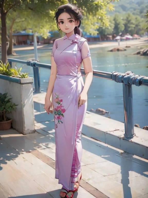 Myanmar girl beautiful full body 