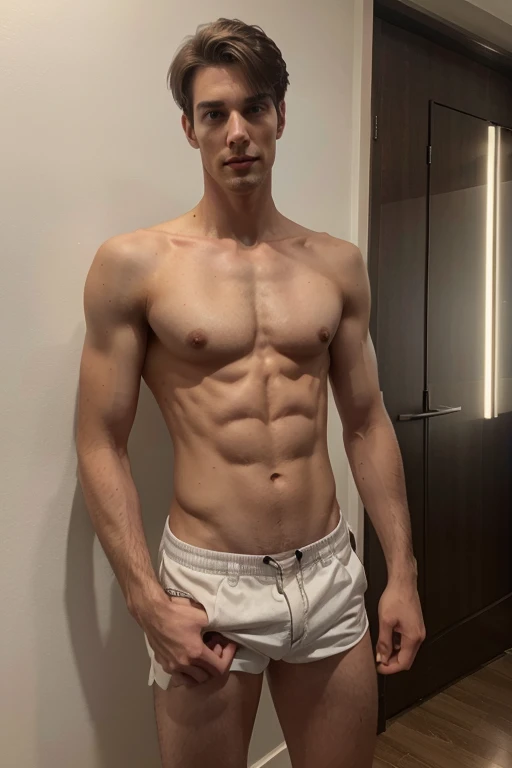 tall guy with six packs slim waist and good chest