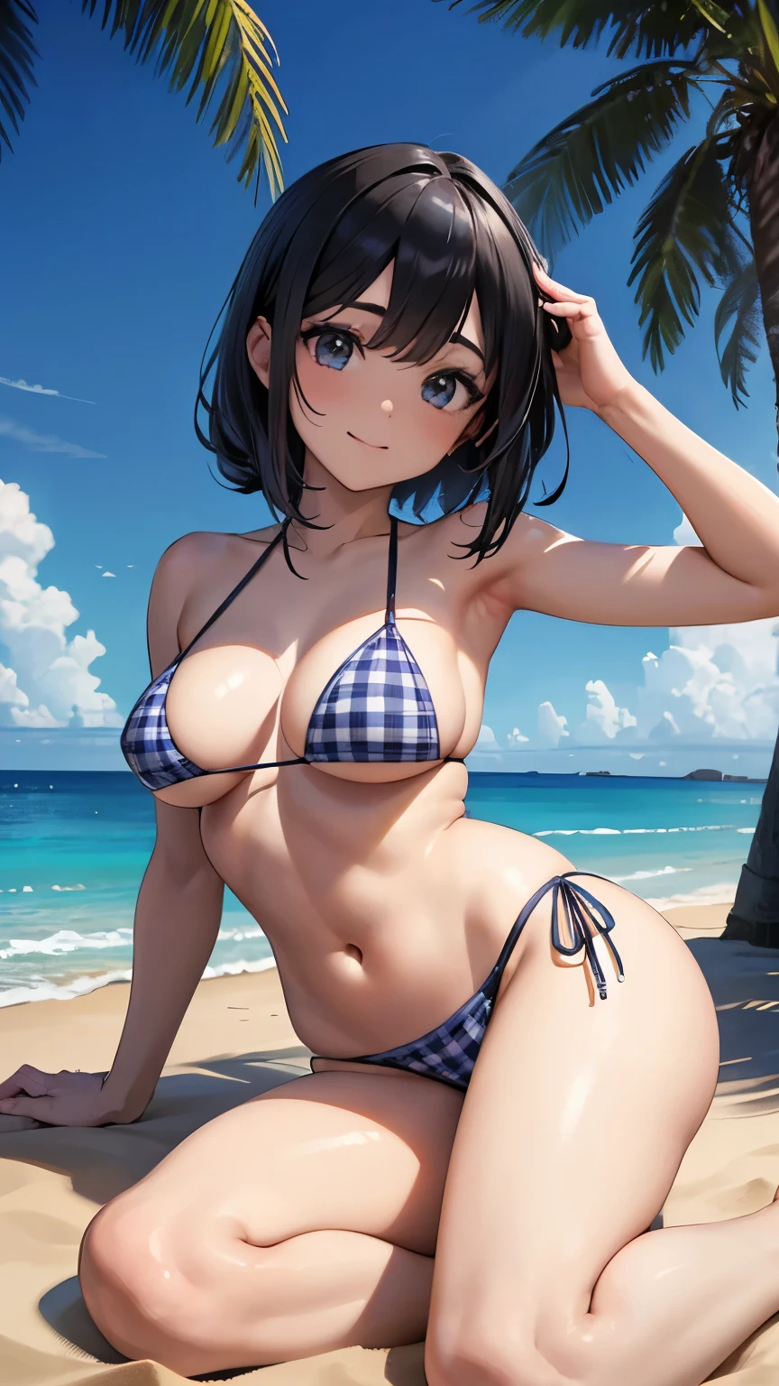 corpo todo,1 garota,sorriso caloroso,(figura perfeita,ser alto e magro),Sozinho,(ar livre:1), blue sky, concentre-se no peito,olhando para o mar,Rosto de Selina Gomez,Detalhe delicado rosto latino jovem, pele oleosa,(salva-vidas sexy, champagne plaid bikini with black), camel&#39;s foot, (lindos seios naturais, tamanho dos seios C90), peito saliente, (belo quadril),(beautiful hand),(bela coxa),fumar, vivid image,obra de arte, (Melhor qualidade:1.2),ultra-detalhado,realista,High definition,alta qualidade,cinematic light,rastreamento de raio,ultra high resolution,Ultra HD,(photorealista:1.4),detalhes intrincados,textura detalhada,finamente detalhado,alta qualidade shadow, Fundo da praia de Miami, head to feet, dedo de camelo, Hands on the floor,, na floresta, virilha aberta 10cm
