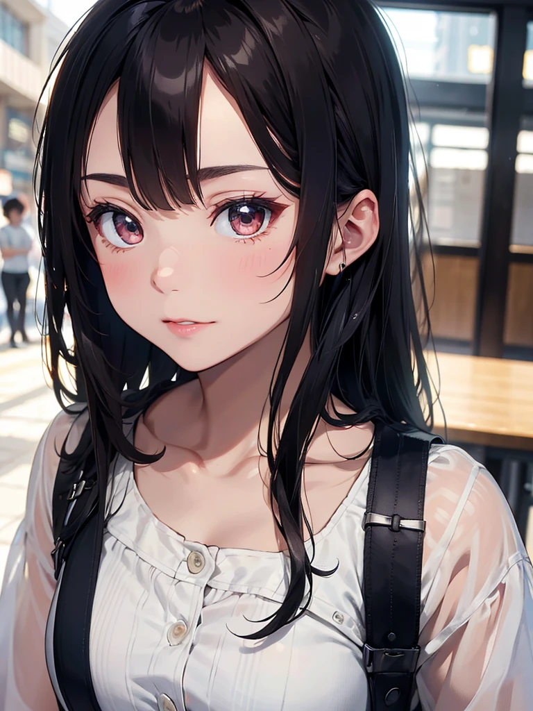 (8 o&#39;clock, best quality: 1.2), Very detailed, solve it completely, (actual, actual photo: 1.37), portrait, HD RAW color photograph, Career Arrest, HD and beautiful, HD, 8 o&#39;clock Image wallpaper, stunning details, Large file size, Very detailed beautiful girl, Very detailed face, Contoured eyes, The skin texture is delicate., Each feature is carefully displayed., Fine finger contours., The shape of the nose is very precise., Expressive lips, perfect anatomy, The background is not blurred, A story, (20:1.2), twenties, cute girl, actual