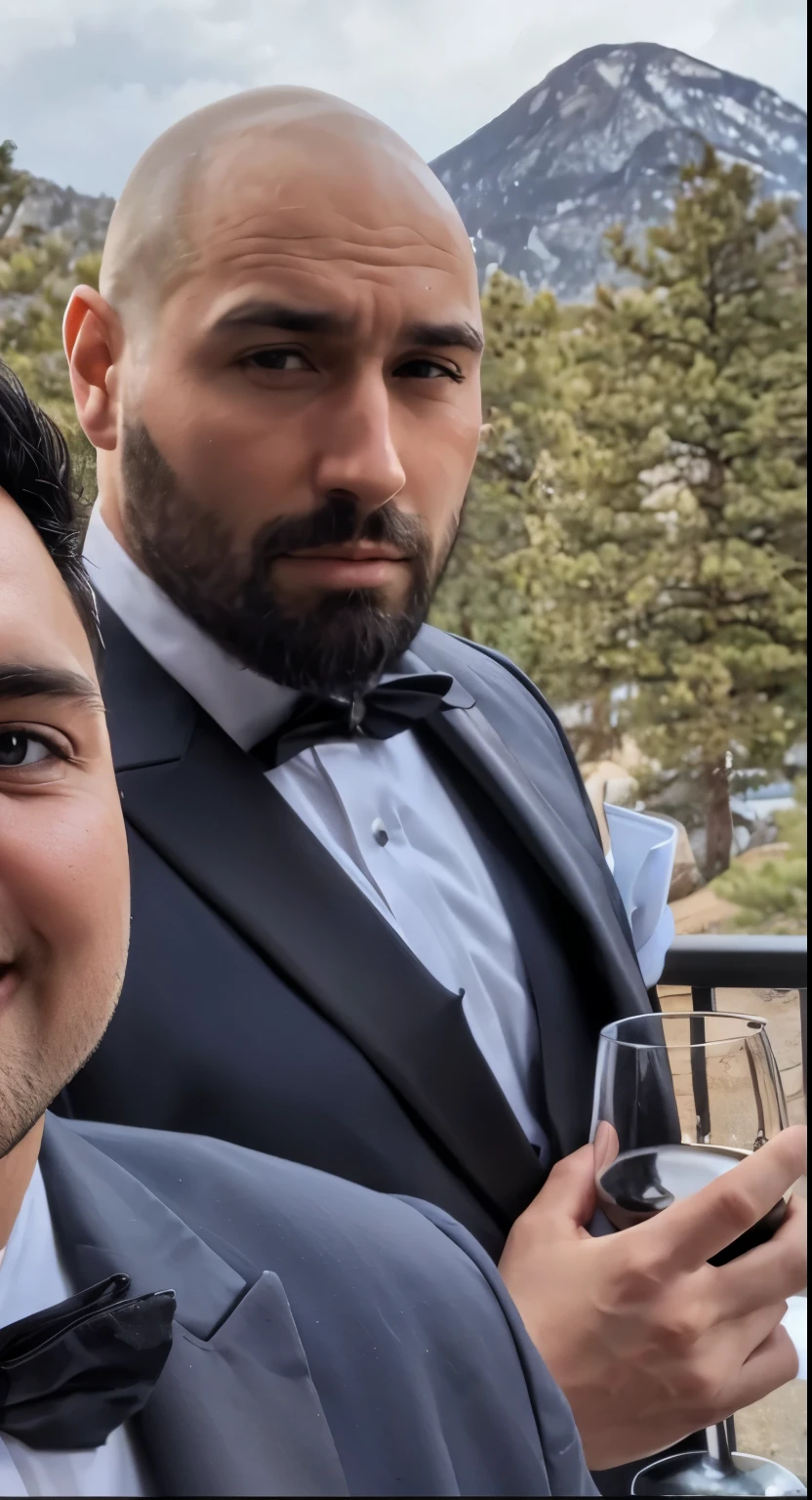 bald, clean shaved head, handsome man, muscular, luxury, rich, classy