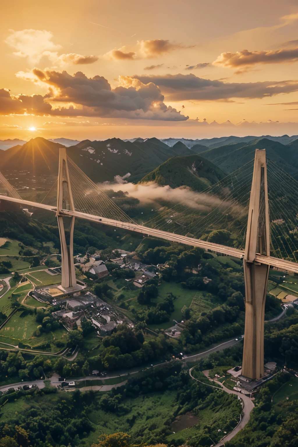 landscape photography，golden hour，The sky is shining,地面Clouds and mist ：Clouds and mist，Punk DIY Amazing ：Amazing uhb,Photography,Nikon D850， real picture,national geographic,Award-winning,Award-winning照片