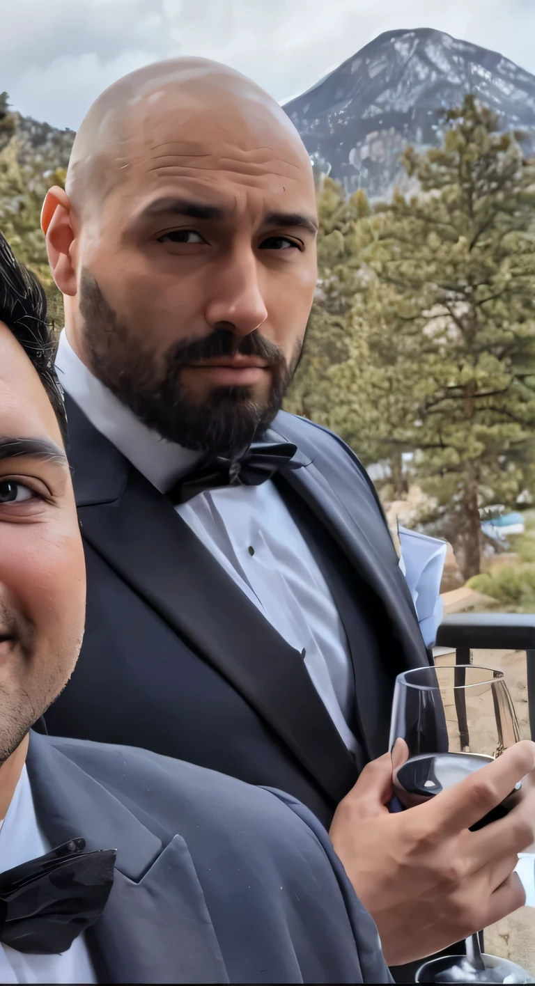 bald, clean shaved head, handsome man, muscular, luxury, rich, classy