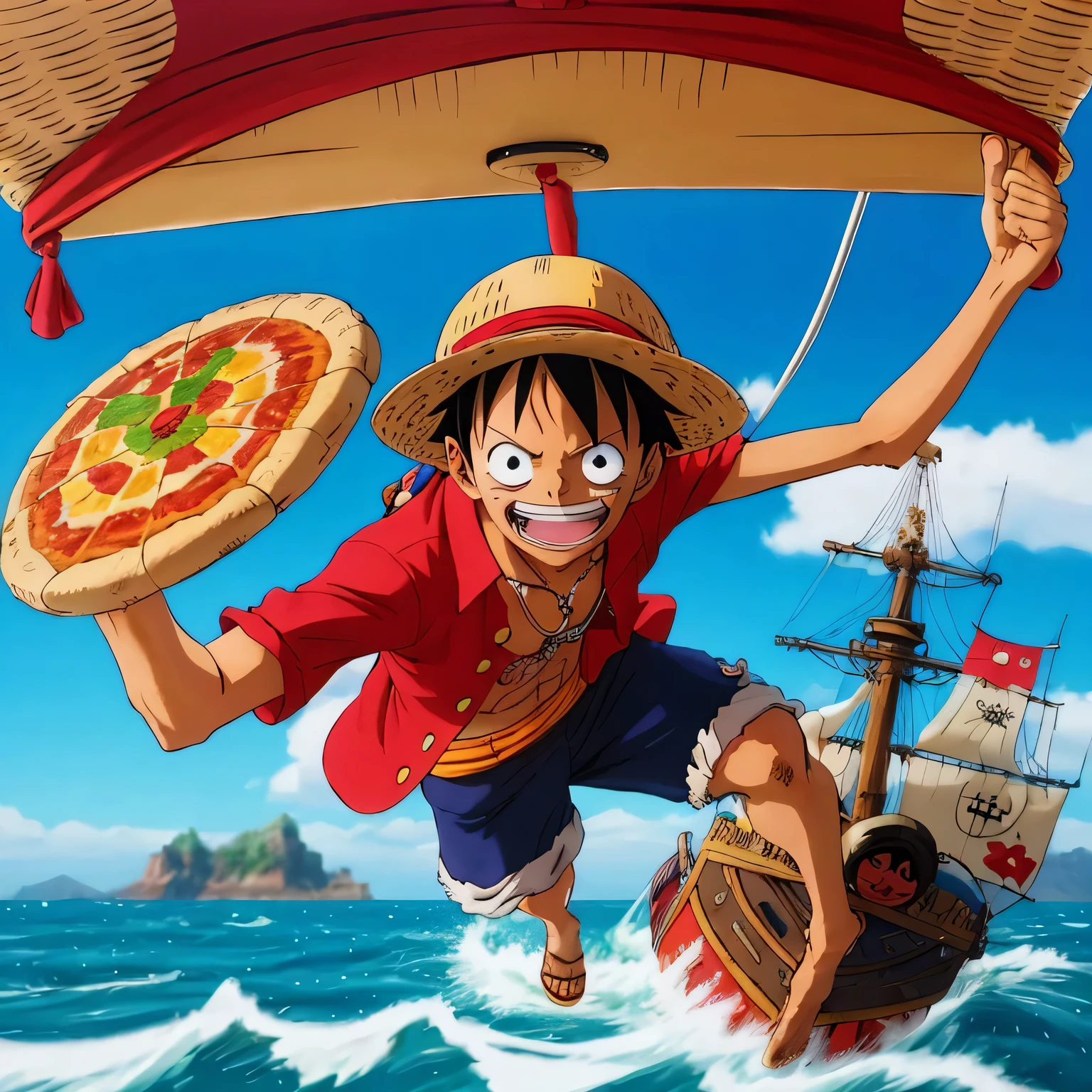 Luffy smiling