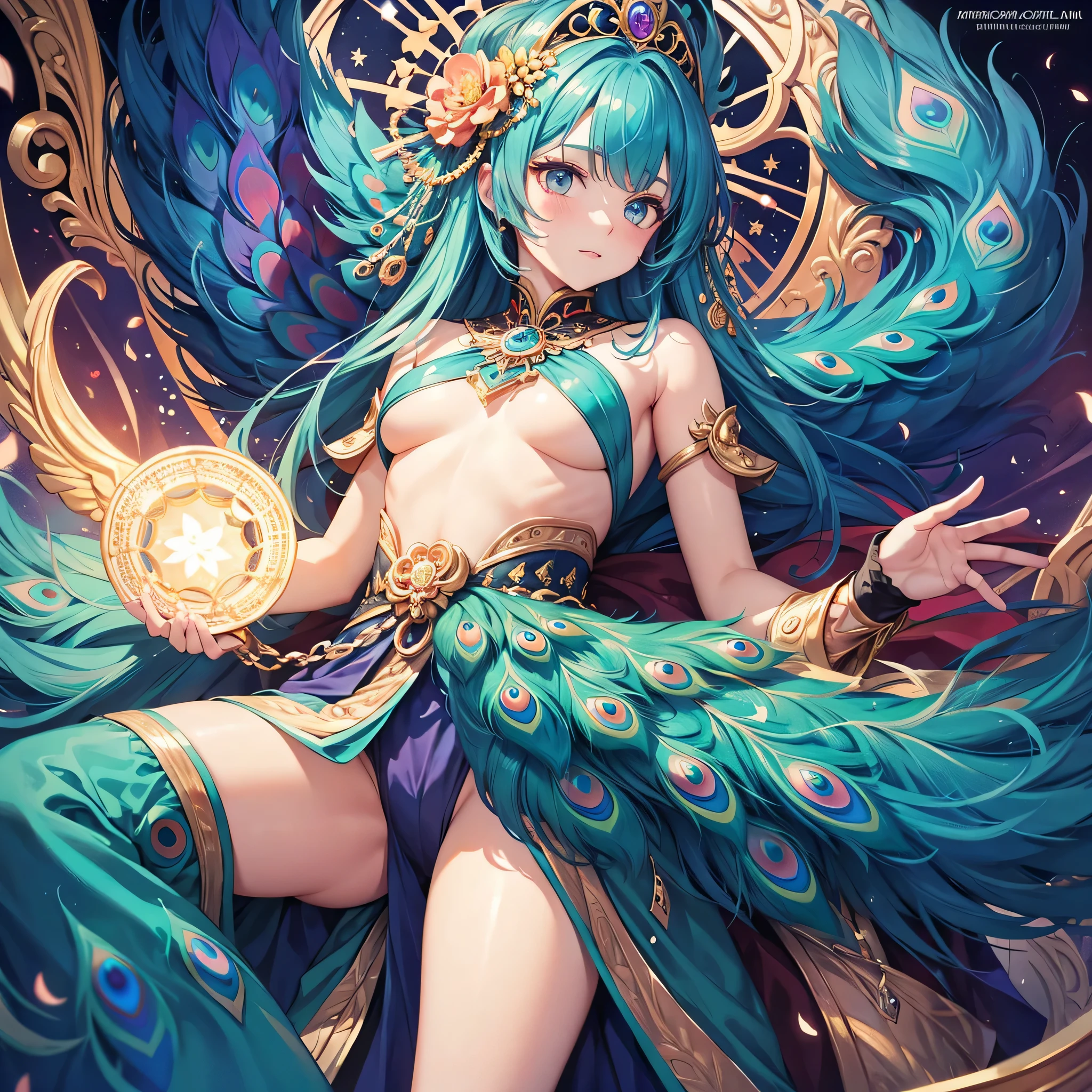 The peacock king is personified as a cute girl