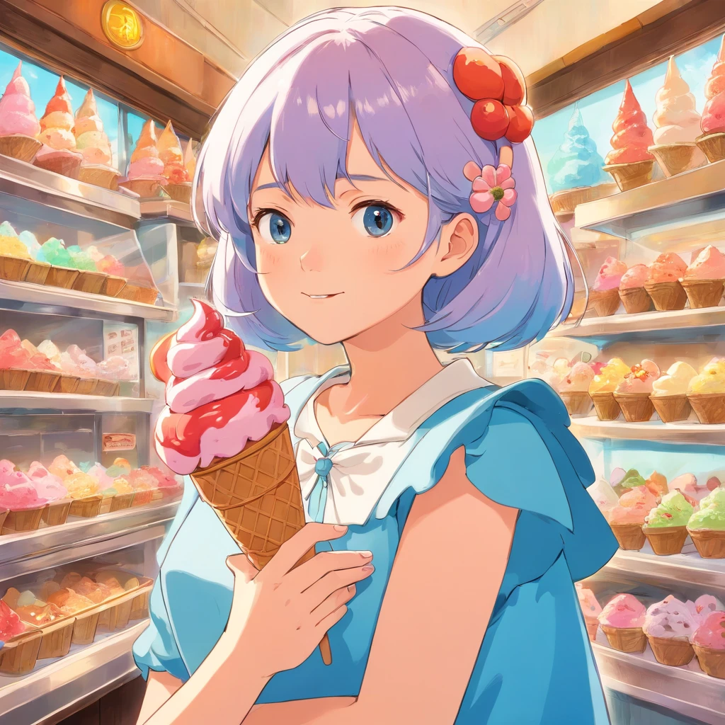 ice cream woman