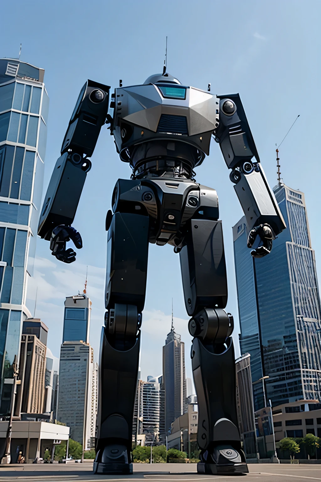 skyscraper sized robot