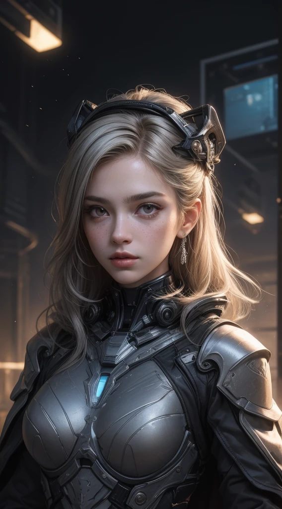 a close up of a woman with a futuristic headpiece and a necklace, intricate transhuman, detailed portrait of a cyborg, cyborg - girl, portrait of a cyborg queen, cybernetic machine female face, cyborg woman, cyborg girl, intricate cyborg, intricate wlop, portrait of a cyborg, intricate face, cyborg portrait, portrait of a female android
