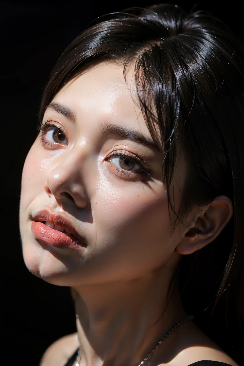 surrealism, high detail, cinematic lighting, ray tracing, Angle of view, eye level shot, hyper hd, masterpiece, rough skin, 4k, highest quality