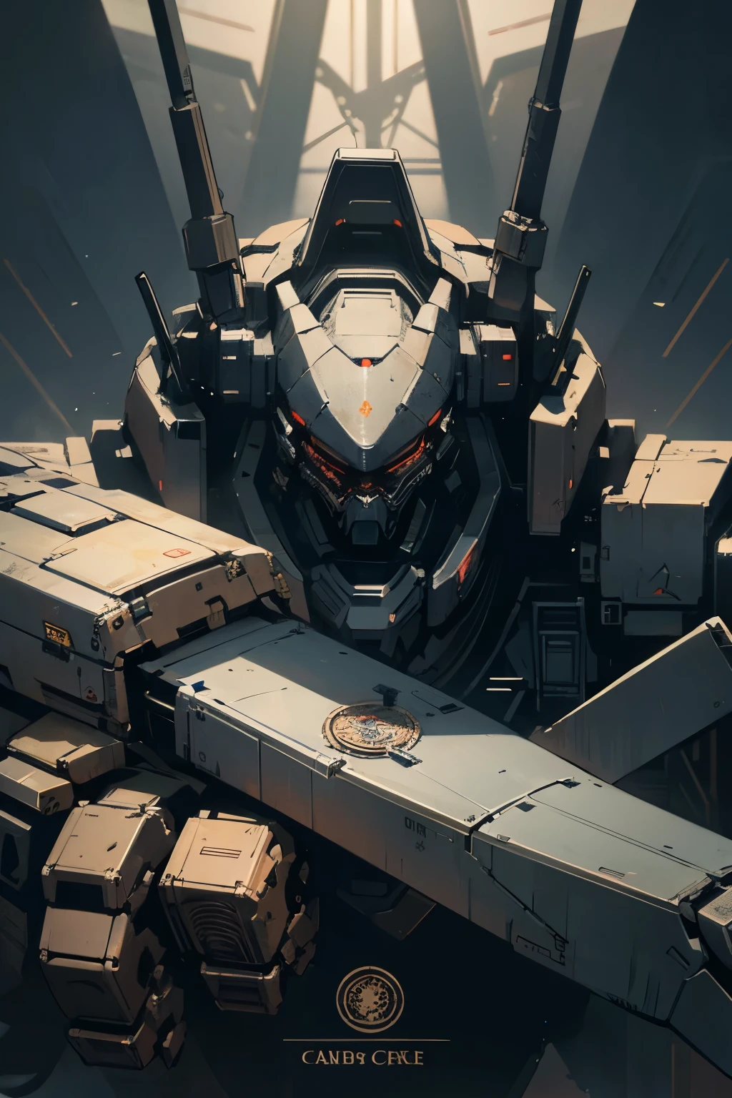 ARMORED CORE, Close-up of a Tarot card depicting a mechanical city, Concept art inspired by Petros Afshar, tumbler, generativeart, the star tarot cards, tarot cards design, tarot design, armored core, tarot cards background, tarot cards art, complex tarot cards background, Tarot Art, fractal tarot cards style, highly detailed + tarot cards, cyber punk, Antique Punk, Mechanical soldiers,