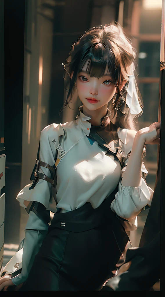 ((best quality)), ((masterpiece)), (detailed:1.4), 3d, Image of a beautiful cyberpunk woman,high dynamic range (high dynamic range),Ray tracing,NVIDIA RTX,super resolution,Unreal 5,subsurface scattering,PBR texture,post processing,Anisotropic filtering,depth of field,Maximum clarity and sharpness,multi-layer texture,Albedo and specular maps,surface coloring,Accurate simulation of light-material interaction,Perfect proportion,octane rendering,two-tone lighting,Large aperture,Low ISO,white balance,rule of thirds,8K raw,