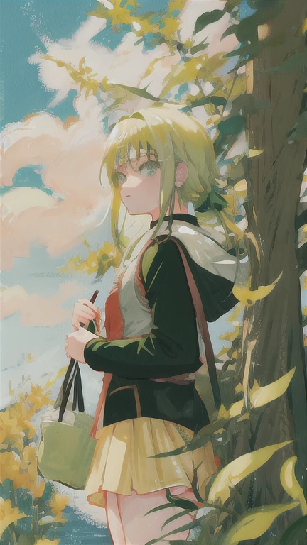 ANIME NARUTO SHIPPUDEN GIRL BLOND HAIR AND GREEN EYES