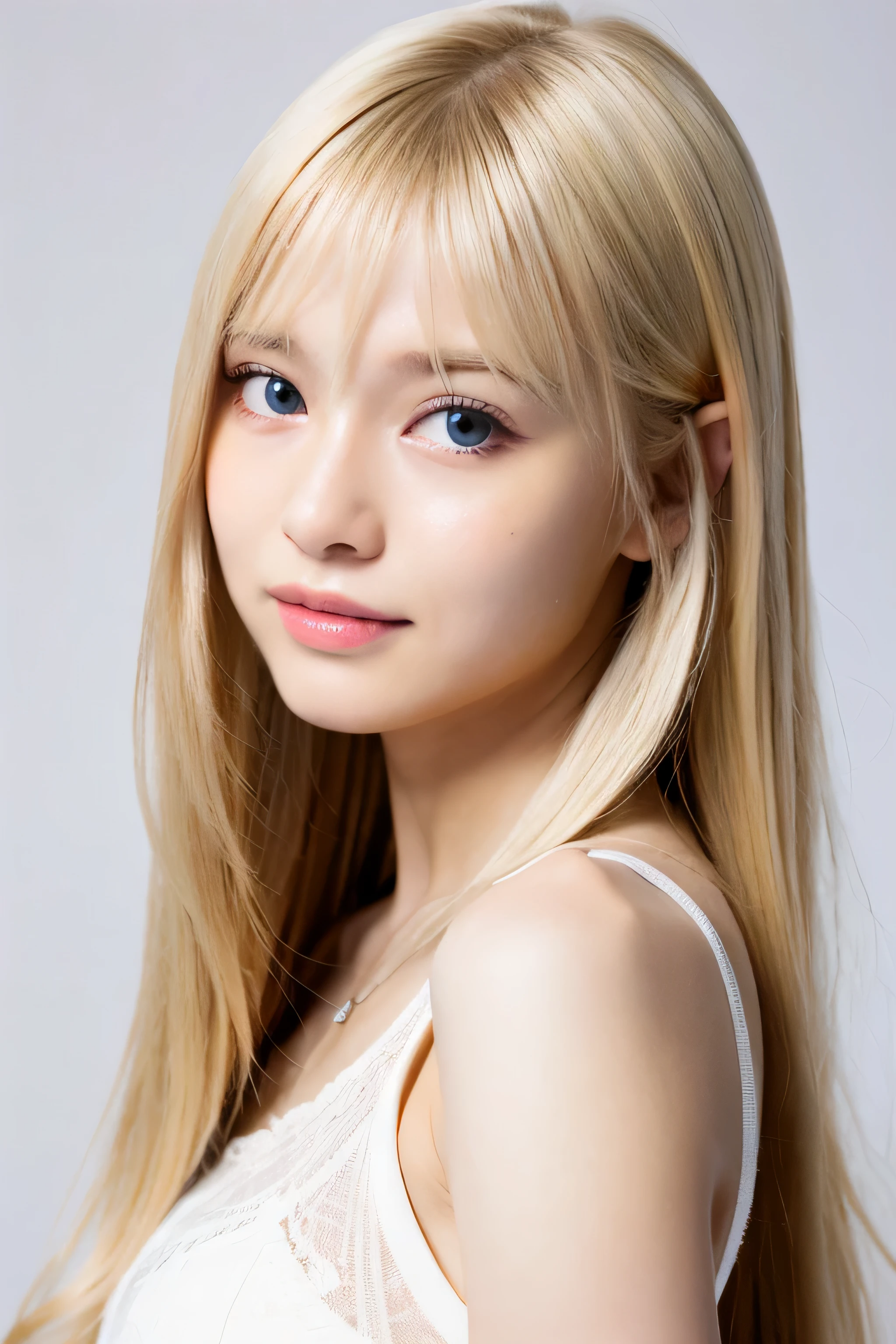 ((highest quality)), ((masterpiece)), (be familiar with), perfect face Japan's cutest 17 year old blonde gal