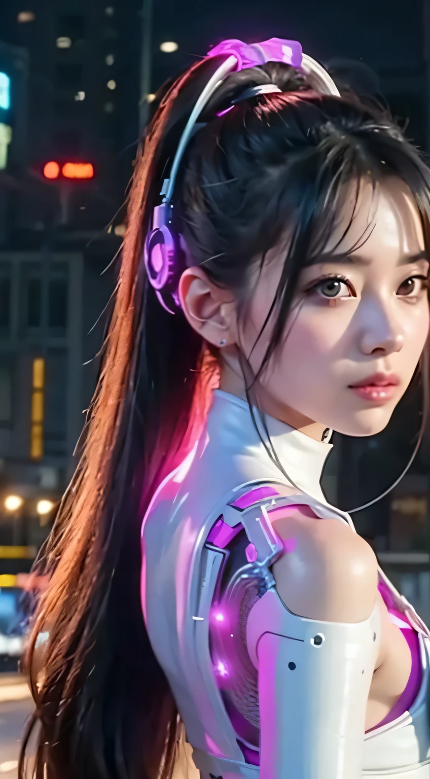 A man in futuristic clothing、Close-up of woman holding mobile phone, Popular topics on cgstation, Fantasy cyberpunk girl, cute robot girl, cgstation trends, cyberpunk anime girl, Cyberpunk 20 years old. oh,model girl, female cyberpunk anime girl, cyberpunk beautiful girl, beautiful girl, Beautiful cyberpunk girl face, perfect android girl, Oppei Cyberpunk