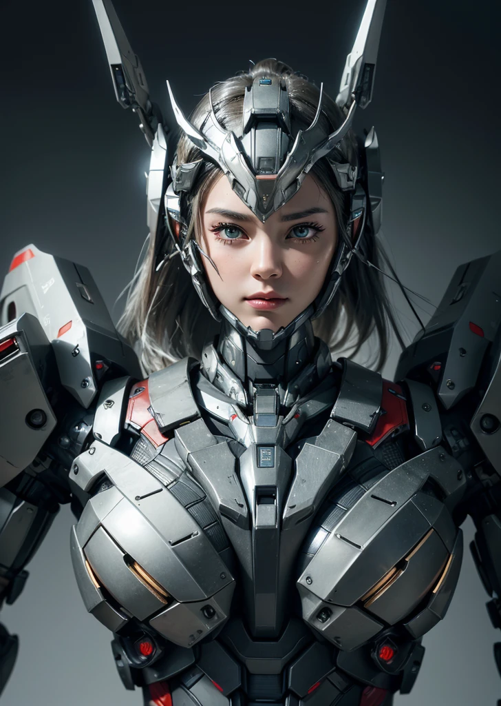 Textured skin, Super Detail, high details, High quality, Best Quality, hight resolution, 1080p, hard disk, Beautiful,(War Machine),(head gear),Capture the whole,beautiful cyborg woman,Mecha Cyborg Girl,Battle Mode,Girl with a Mecha Body,She wears a futuristic war machine weapon mech,fullllbody