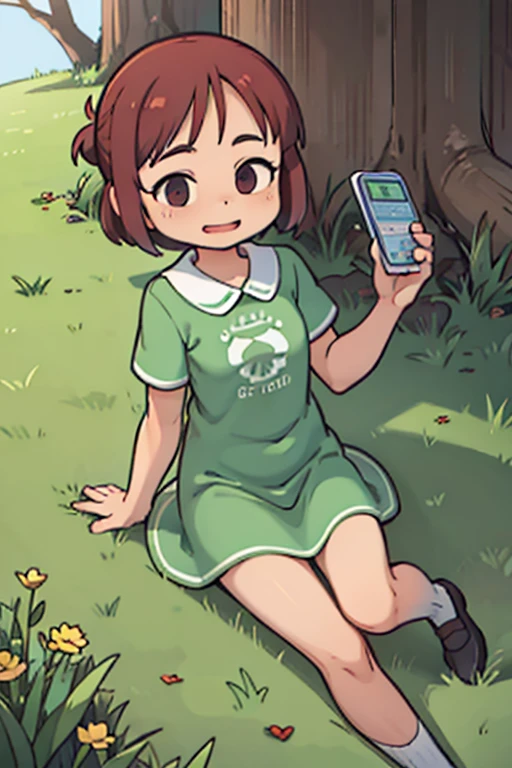 A grass ground ,transparent background
