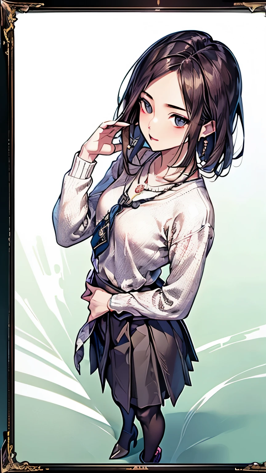 (1girl in, Solo:1.4), Cute, (Chibi:1.6),It depicts a touching moment when a pretty girl tries her hand at painting for the first time。She、Inside the art studio、Standing in front of the canvas、Pick up the brush。In those eyes、Mixed with anticipation and a little anxiety。 In the background、Masterpieces and art tools are meticulously drawn.、They enjoy this special moment even more。It makes you feel the possibilities。 The moment she brought her brush closer to the canvas、Its expression changes completely.。 The first brush transferred color to the canvas、A sense of pure joy and accomplishment spreads across her face。By her creativity、A visual effect that beautifully captivates her to the spot filled with new colors and shapes、 ((Writing line transparency Highest quality Best work Concept art.))、Beautiful illustration, pastel color, Illustration style, Realistic skin feeling, Realistic materials、watercolor paiting, A background with detail, three-dimensionality and depth