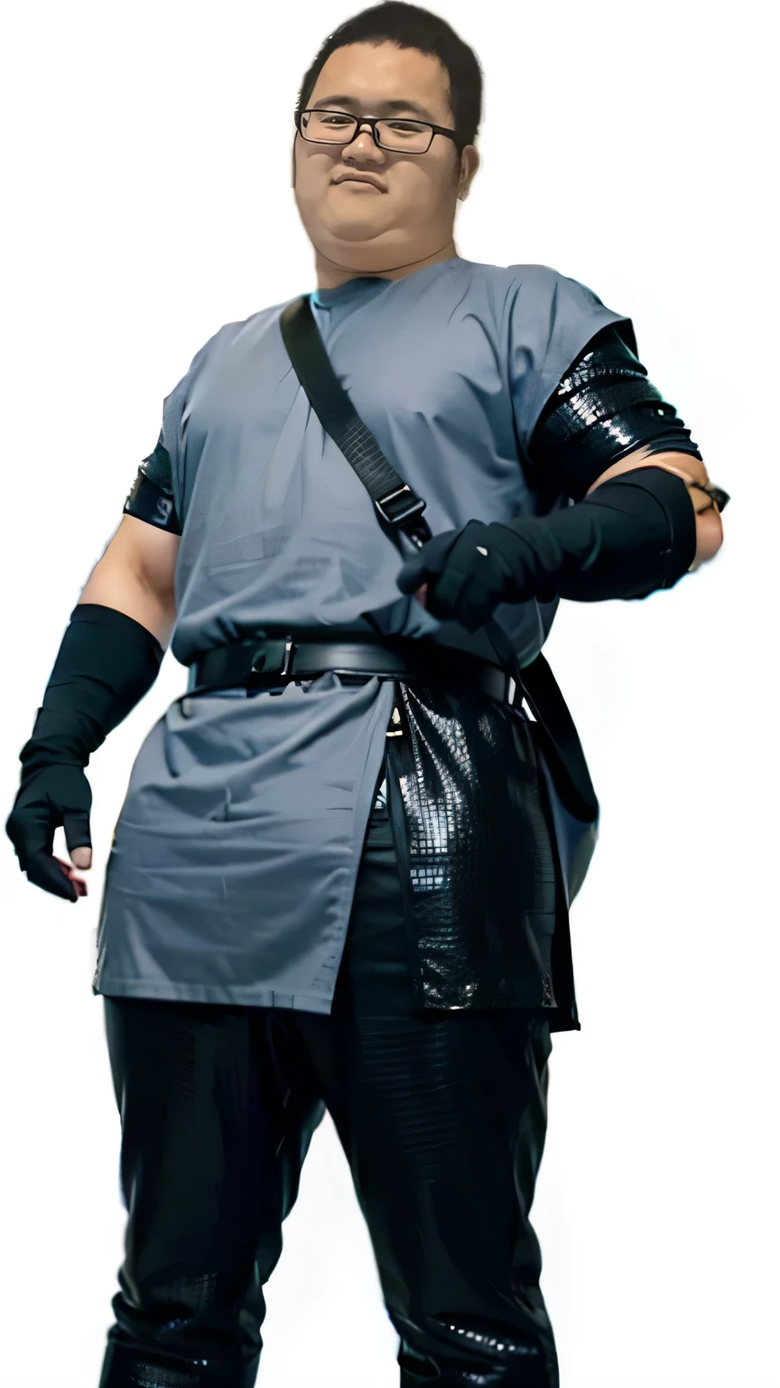 Are fat、Black Ninja Appearance、Chainmail、Top and bottom completely black