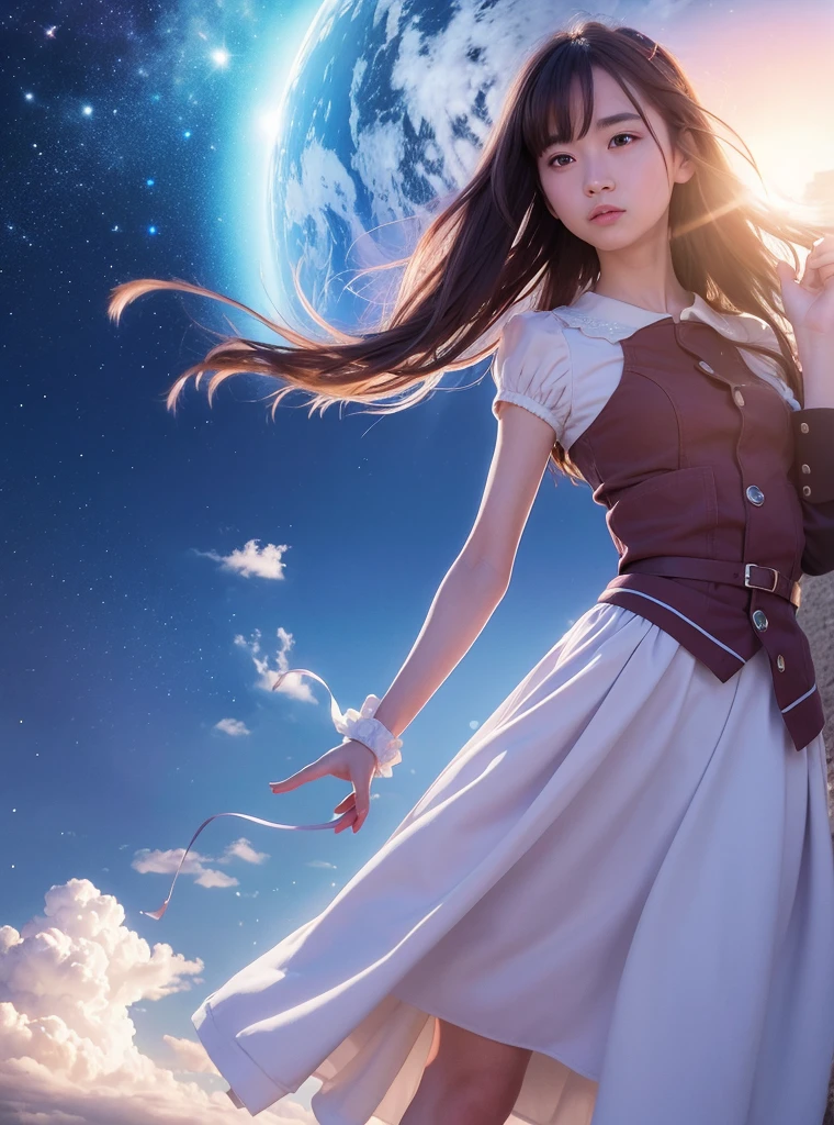 girl, studio ghibli style, moving castle, masterpiece, ultra high res, high quality, 4k, (photorealistic:1.2), photo,