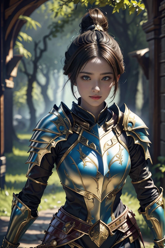 Game art，The best picture quality，Highest resolution，8K，(A bust photograph)，(Portrait)，(Head close-up:1.5)，(Rule of thirds)，Unreal Engine 5 rendering works， (The Girl of the Future)，(Female Warrior)， 
20-year-old girl，((Hunter))，An eye rich in detail，(Big breasts)，Elegant and noble，indifferent，brave，
（Medieval-style fur combat clothing，Glowing magic lines，Animal skin clothing with rich detailedieval Lady Knight，Medieval ranger，
photo poses，simple background，Movie lights，Ray tracing，Game CG，((3D Unreal Engine))，OC rendering reflection pattern