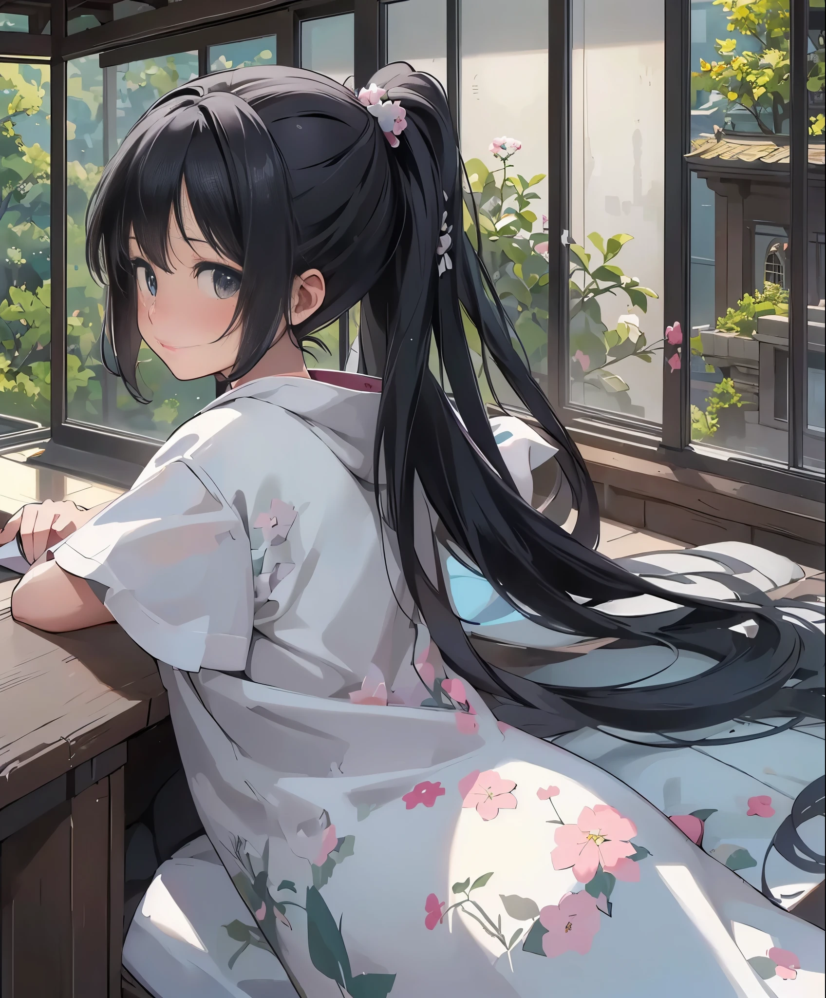 (masterpiece、最高quality、最高quality、official art、beautiful beautiful:1.2)、(1 girl:1.3)Hatsune Miku、twin tails,Big Girl、((The usual eyes))、head of'artwork、優れたquality、je女の子 du sanctuaire、primary school student、gray hair、Sanctuary Background、beautiful background、beautiful hair、beautiful eyeignon Petit、Very cute stuff、quality'top image