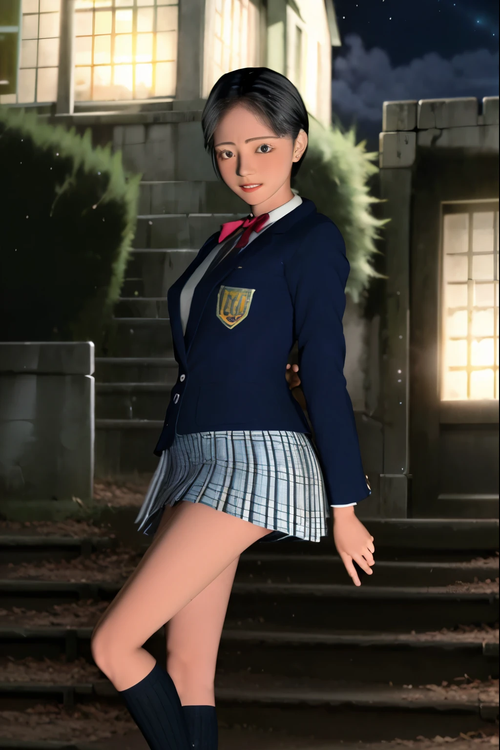 (8K, highest quality, masterpiece:1.2), (realistic, photo-realistic:1.37), Super detailed,highest quality, ultra high resolution, professional lighting, photon mapping, radio city, Physically based rendering, cinematic lighting, late night path,written boundary depth, sharp focus,sunbeam, good composition,(Bokeh:1.2) 1 girl,alone,(whole body), (closed mouth),fine and beautiful eyes, stop temporarily, tight waist,Japanese high school girl, black hair,messy hair,long hair fluttering in the wind,(Ulzzang-6500:1.2)
mix 4, hiqcgbody
