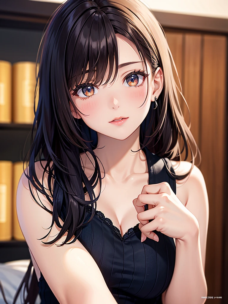 (8 o'clock, best quality: 1.2), Very detailed, solve it completely, (actual, actual photo: 1.37), portrait, HD RAW color photograph, Career Arrest, HD and beautiful, HD, 8 o'clock Image wallpaper, stunning details, Large file size, Very detailed beautiful girl, Very detailed face, Contoured eyes, The skin texture is delicate., Each feature is carefully displayed., Fine finger contours., The shape of the nose is very precise., Expressive lips, perfect anatomy, The background is not blurred, A story, (20:1.2), twenties, cute girl, actual