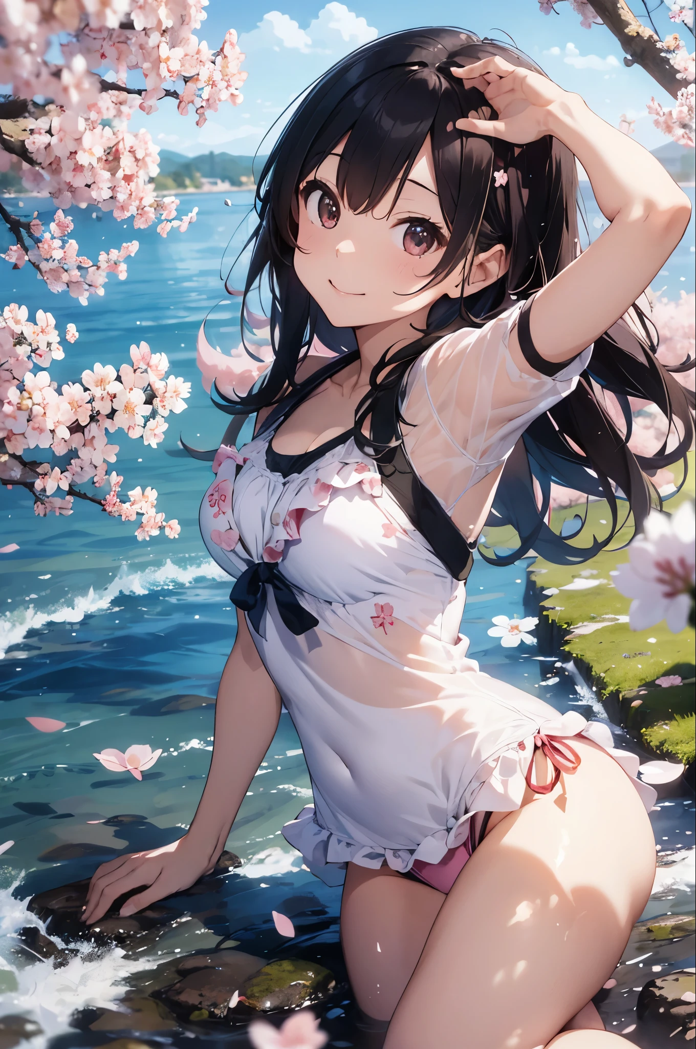 Let me'Imagine the scene。In the background, Rows of cherry blossom trees in full bloom、Pale pink petals falling from the sky。The model is wearing a cute swimsuit to perfection..、smile at the camera、take a pose。her bikini is、In the same color as cherry blossom petals、Symbolizes elegance and the arrival of spring。There's a film crew around..、Carefully adjust light and shadow、I'Trying to capture this perfect moment.。The sunlight is soft、It gives the whole scene a warm atmosphere.。
In this shoot、A used professional DSLR or mirrorless camera。The camera settings are as follows:
• Mode: In manual mode、exposed、ISO、Fine-tune your shutter speed。
• Aperture (F-Score): f2.8〜Set to F4 range.、Make your subject stand out、Beautifully blurring the cherry blossoms in the background。
• Shutter speed: 1. Capturing movement/Please select 250 seconds or more。A quiet pose or、If you want to capture the moment when the petals flutter、Adjusting the Shutter Speed。
• ISO: For shooting in bright outdoor conditions、Set the ISO to 100 or 200、Keep it as low as possible。
seaweed、seaweed、seaweed、seaweed、seaweed、seaweed、