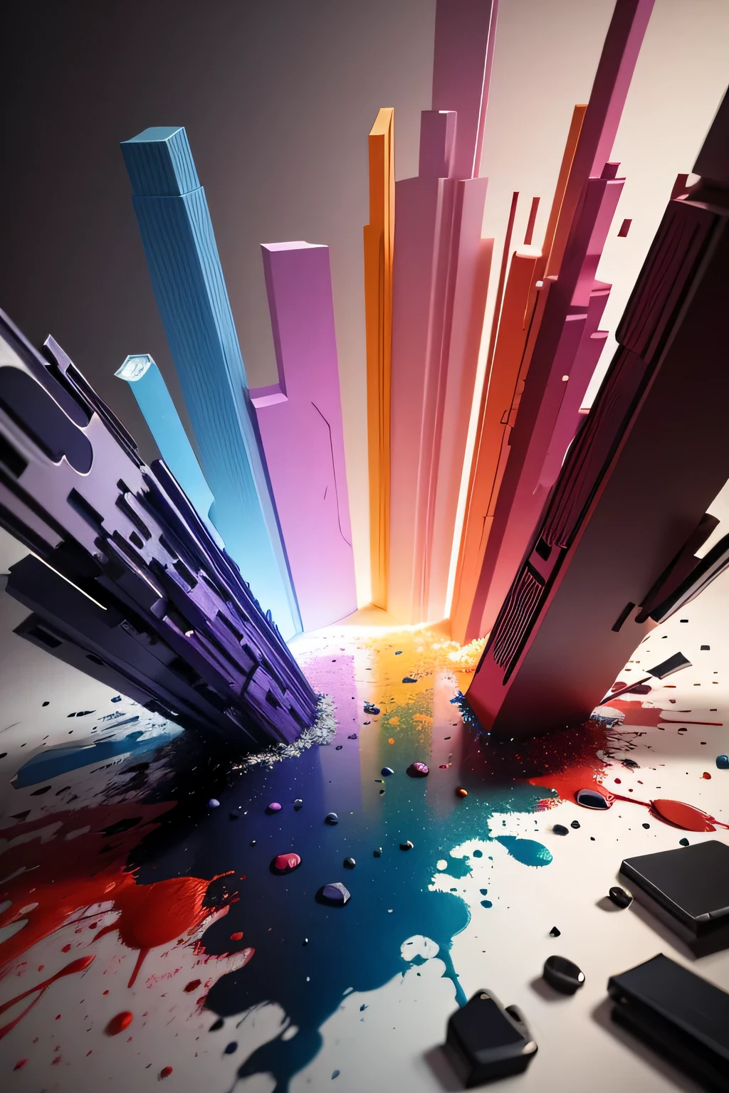 3d watercolor abstract,dark background,high resolution,high quality,colorful