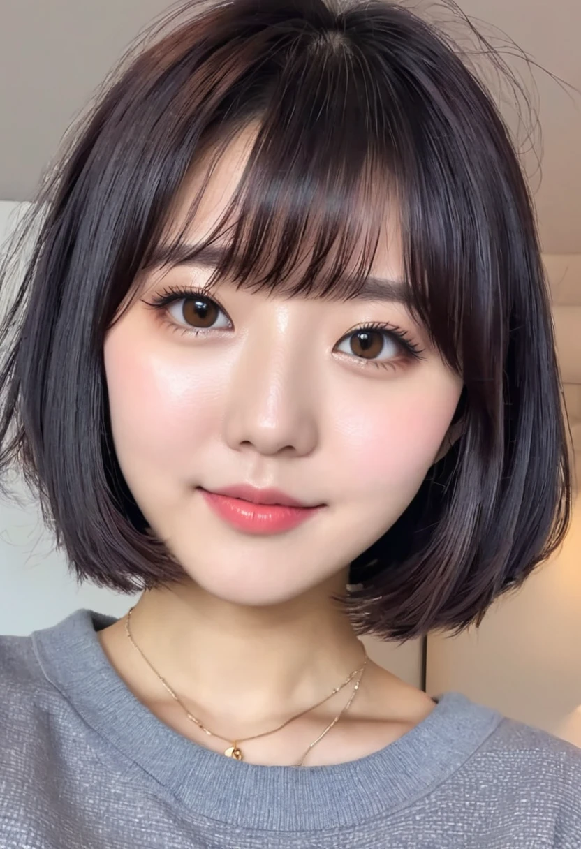A short haired cute japanese girl Profile picture for discord