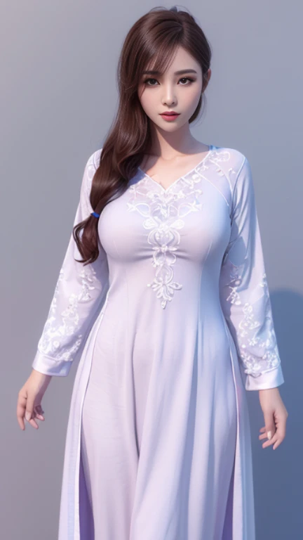 Beautiful young woman, attractive body, slim nightgown, clear detail view, highest quality image, intricate 3d