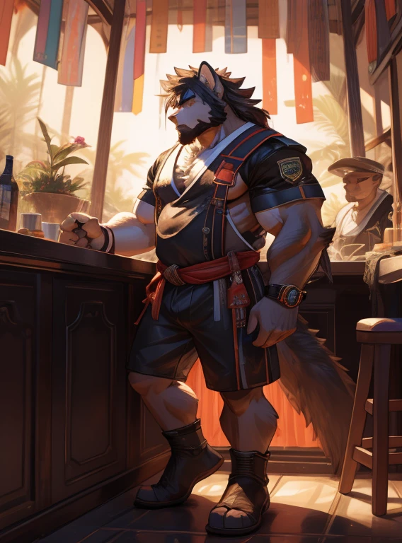 In this captivating portrait, a strong and muscular middle-aged balg is shown in a full body photograph at the beach. His hairy chest and abdomen are on display, accentuating his big belly. His powerful legs, covered in a thick layer of hair, are clad in tear-away shorts that reveal his massive muscles. As the waves gently lap at his feet, his hairy pubis can be seen adding to the overall realism of the image.
Captured in stunning detail with the latest technology, this portrait was shot using a Nikon Z7 II and the Nikon NIKKOR Z 105mm f/2.8 VR S lens. The use of