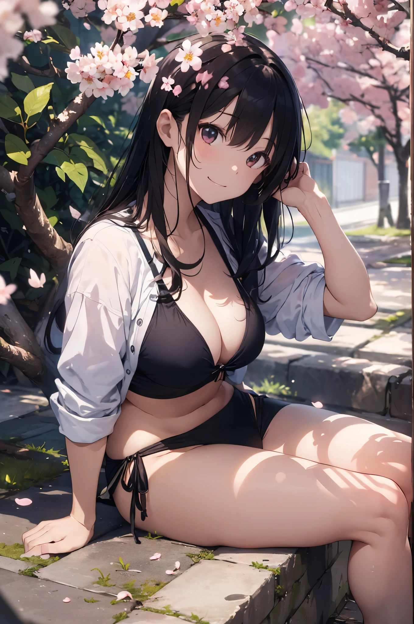Let's imagine the scene。In the background, a row of cherry blossom trees in full bloom、Pale pink petals are falling from the sky。The model is perfectly dressed in a sexy swimsuit.、Smiling at the camera、Posing for a gravure photoshoot。her bikini is、In the same color as cherry blossom petals、Symbolizes elegance and the arrival of spring。There are film crews around.、Carefully adjusting light and shadow、I'm trying to capture this perfect moment.。the sunlight is soft、It gives the whole scene a warm atmosphere.。
In this shoot、Professional DSLR or mirrorless cameras used。The camera settings are as follows:
• Mode: In manual mode、exposed、ISO、Fine-tune the shutter speed。
• Aperture (F-Score): F2.8〜Set in the F4 range.、Making the subject stand out、Beautifully blur the cherry blossoms in the background。
• shutter speed: 1 for capturing motion/Select 250 seconds or more。A quiet pose or、If you want to capture the moment when the petals flutter、Adjust the shutter speed。
• ISO: For shooting outdoors in bright light、Set the ISO to 100 or 200、Keep it as low as possible。
seaweed、seaweed、seaweed、seaweed、seaweed、seaweed、