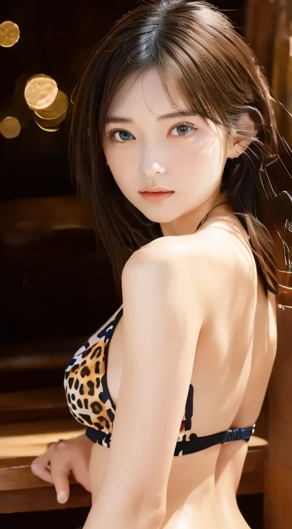 highest quality, masterpiece, (realistic:1.2), 1 adult female, brown hair, brown eyes,front, detailed face, beautiful eyes